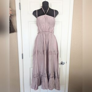 HeSaYep Summer Dress Lavender for Women Sexy Backless Dresses Flowy Size Medium